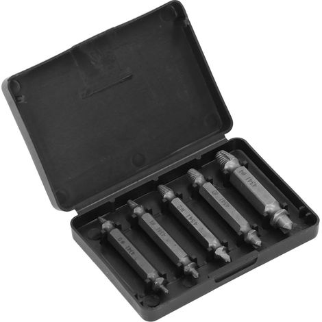 Kit de 5 extracteurs de vis en acier rapide à double tête avec boîte (1/5)