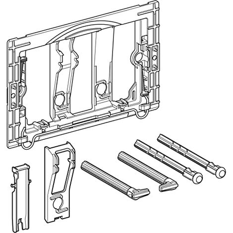 Geberit – Jeu de barres d'entraînement pour mécanisme de chasse d'eau – Longueur ajustable – Installation facile pour réservoirs encastrés