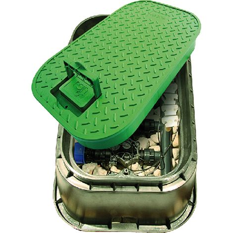 POZZETTO RETTANGOLARE CON COPERCHIO base cm 52,5 x 39,5 x h 33 - coperchio 27,5 x 40 - RAIN