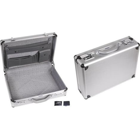 Mallette Aluminium avec Coins Renforcés - Fermeture à chiffres - Charge Max 5Kgs - 460 x 335 x 110 mm