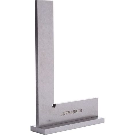 Steel hat squares L.50 mm - Square rule with base (1/2)
