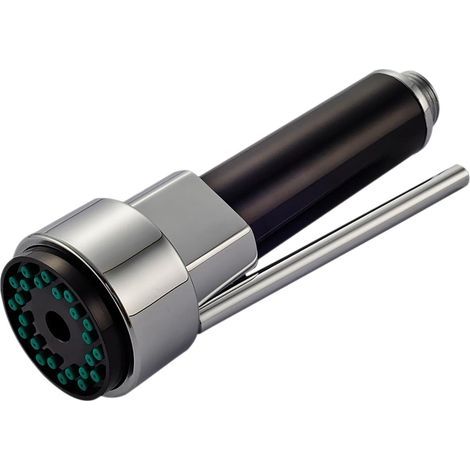 Rociador extraíble de latón para grifo de cocina, grifo mezclador retráctil para fregadero de cocina, rociador extraíble de repuesto, acabado cromado, G1/2, Carivent (1/5)