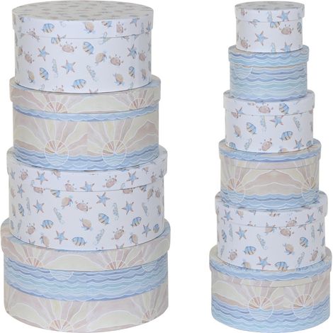 BOX 10 KARTONS 37,5X37,5X18 RUND MULTICOLOR KARTON Material Farbe MULTICOLOR MULTICOLOR Familie BESTELLdetails (1/4)