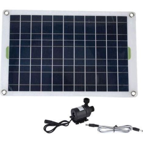Pompe solaire 50W 800 L/h 12VSystème sans balais pour circulation d'eauKit complet pour bassins et jardins (1/5)