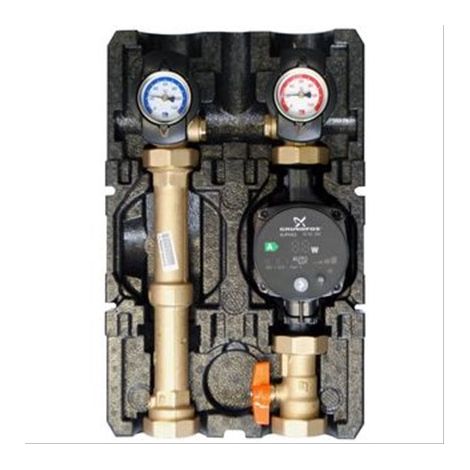 Circuit de chauffage K31 Ø25 non mélangé avec pompe Grundfos Alpha2 22-60