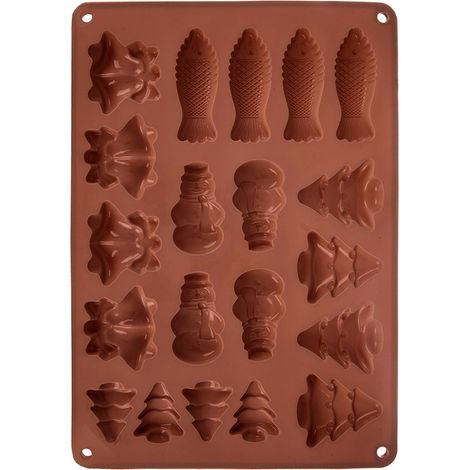 Stampo in silicone marrone per biscotti pralinati, 34 cm. (1/5)