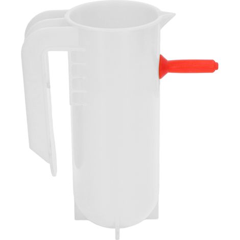 Biberon pour agneaux et chevreaux, 800 ml, gradué avec précision, pour dosage précis. Biberon avec poignée, blanc. (1/5)