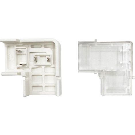 Lot de 5 connecteurs plats en forme de L pour raccorder des bandes LED de 10 mm