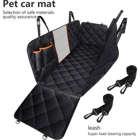 Housses de Siège Voiture d'auto pour Chien,Housse Banquette Imperméable Anti-Rayures,Antidérapant 147x137cm (1/5)