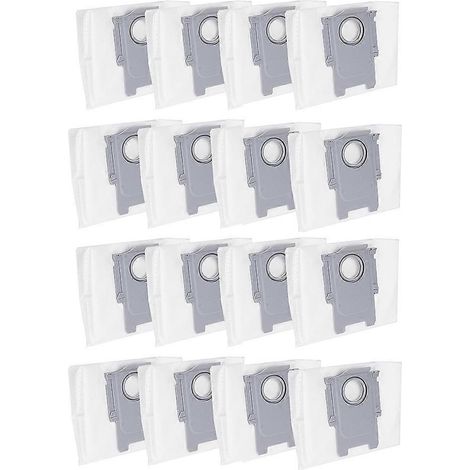 16 accessoires pour aspirateurs Roborock S8+ / S8 Pro Ultra / S7 MaxV Ultra / Q5 / Q5+ / Q7+ / Q7 Max+ (sacs à déchets)