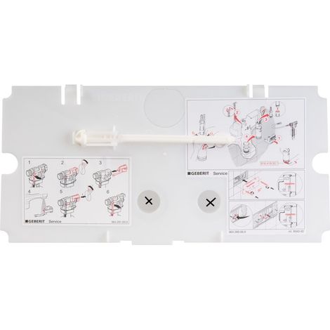 Plaque de protection double touche GEBERIT pour réservoir encastré TWINLINE