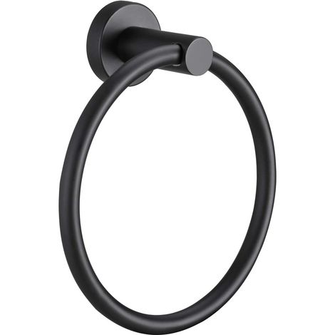 Anneau porte serviette nickel brossé pour mur accessoire pour salle de bain et cuisine support pour serviettes et torchons (1/5)
