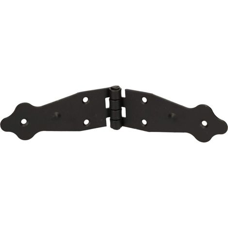 KOTARBAU Charnière de meuble 190 x 35 mm Charnière pour coffre Revêtue par poudre Noire