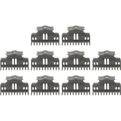 10 pinces isolantes pour permanente, polyvalentes, solides et résistantes à la chaleur, clips à volume pour salon ou maison. (1/5)