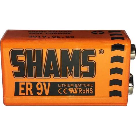 Pile Batterie 9V Lithium 1200mAh 6F22 6LR61 6KR61 PP3 6FR61LB1A Remplacement Compatible avec DÉTECTEUR DE FUMÉE SYSTÈME Alarme CAPTEUR Radio Micro RÉVEIL Jouets Lampe Torche Rasoir ETC... (1/5)
