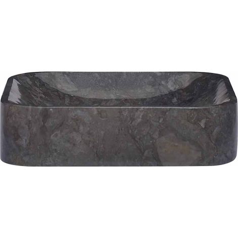 Maison Exclusive - Waschbecken Schwarz 40x40x10 cm Marmor