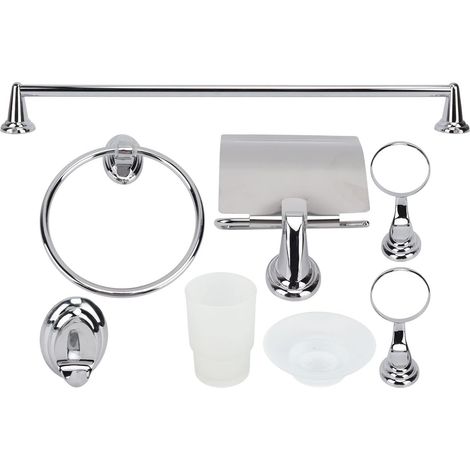Premium Edelstahl Badezimmer Accessoire Set Handtuchhalter