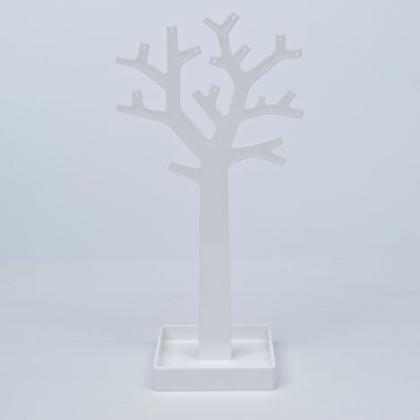 Porte-bijoux en forme d'arbre, Dimensions : 9,9 x 9,9 x H.30 cm. Bijoux non inclus. Branches en acrylique. Porte-bijoux/colliers - idéal pour les bagages. (1/5)