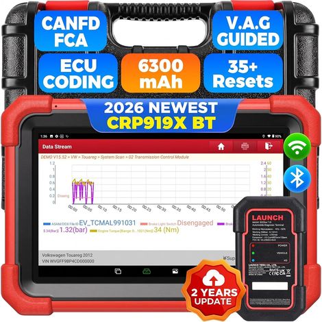 Valise de diagnostic auto multimarque LAUNCH X431 CRP919XBT Bluetooth ECU Coding (1/5)