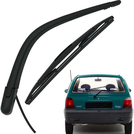 Bras Essuie Glace Arrière et Balai Essuie Glace, Arrière de Bras d'Essuie-Glace en Caoutchouc Naturel Toutes Saisons Kit Remplacement pour Twingo 1993-2007 (1/5)