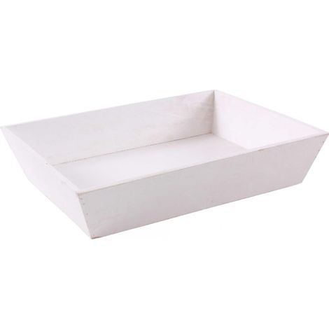 Vassoio in abete bianco, 36x27x8 cm (kit da 5)