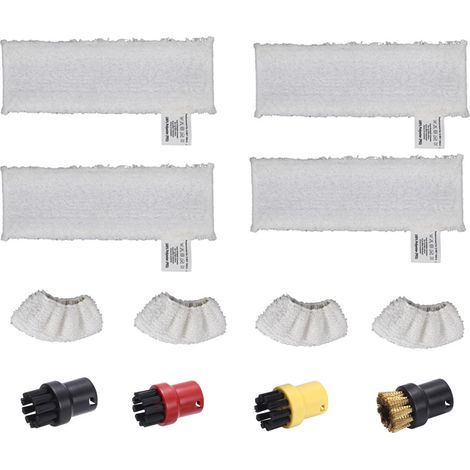 4-piece floor scraper, 4-piece hand-operated steam sleeve, and 4-piece small round brush cloth are suitable for Karcher steam cleaners and easyfix SC models. (1/5)