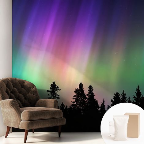Papier peint avec colle pour décoration moderne de salon chambre à coucher cuisine et bureau Facile Ciel magique 250x250 cm (1/5)