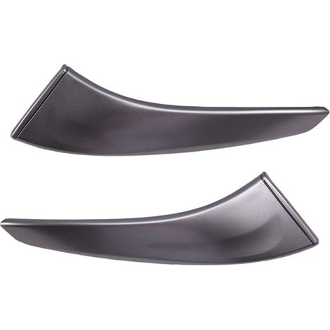 1 paire Couleur : Gris argenté Matériau : Plastique Panneau de garniture de poignée intérieure de porte gauche + droite 8  -DECOWOOD