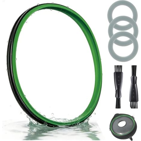 Joint d'étanchéité pour Thermomix TM31, joint de couvercle pour robots multifonctions Thermomix TM31, bonne étanchéité, livré avec joint de lame, joint d'étanchéité et brosse de nettoyage (verte) (1/5)