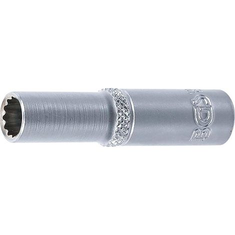 Douille Longue 6,3 mm (1/4) - Douze Pans - Précision et Durabilité, Acier, Zones Difficiles - D-Work