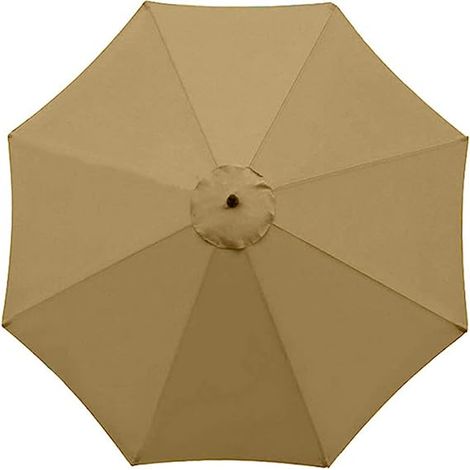 Housse de rechange pour parasol, 8 baleines, 3 m,Kaki (1/5)