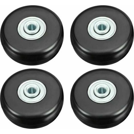 Roulette de valise 50mm – Charge lourde jusqu'à 51kg – Caoutchouc muet – Roue pivotante universelle – Lot de 4 pour bagages et sacs (1/5)