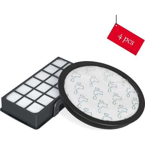 Lot de 4 Filtres HEPA pour Rowenta Silence Force Cyclonic 4AAAA RO7647EA RO7663EA RO7676EA RO7681EA (Modèle RO76xx) Aspirateurs, Filtre de Rechange Accessoires ZR903701 H246 (1/5)