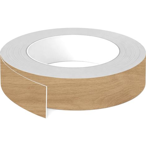 1x Bande de chant ABS sans colle 43 mm x 5 m épaisseur 0,8 mm facile à appliquer bricolage étagère meuble panneau plan de travail bois stratifié, Chêne sauvage naturel (1/3)