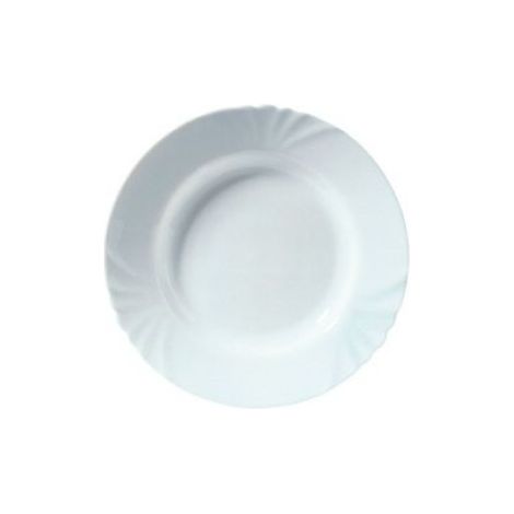 Lot de 6 assiettes creuses Cadix opale 21,5 cm blanc (1/2)
