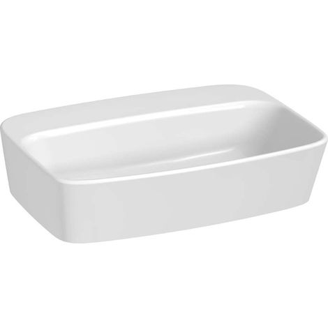 Jika Lyra plus - Aufsatzwaschbecken, 55x40 cm, ohne Überlauf, ohne Hahnloch, weiß H8183820001121 (1/3)