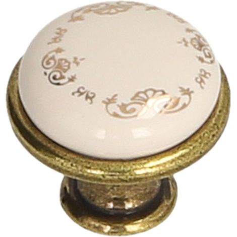 Pomo GP19, oro antiguo, porcelana MLK-3 (1/2)