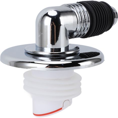 Soavoa Adaptateur Siphon Sol ABS Anti Odeur et Anti Débordement pour Machine à Laver Salle de Bain 1 Pièce (1/4)
