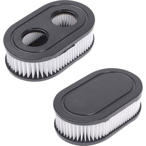 Filtre à air - OKZ - MTD BS-798452 Briggs & Stratton - Ovale - Noir - Lot de 2 (1/4)