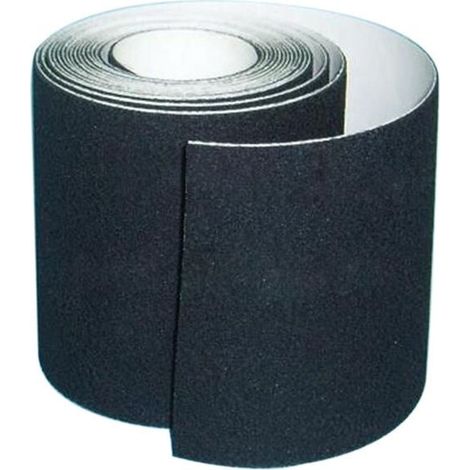 Bande Antidérapante Adhésive pour Escaliers, Friction, Abrasif pour les Sécurité, Escabeau, Intérieur, Extérieur, Haute Traction, 10CM x 5M, Noir (1/5)