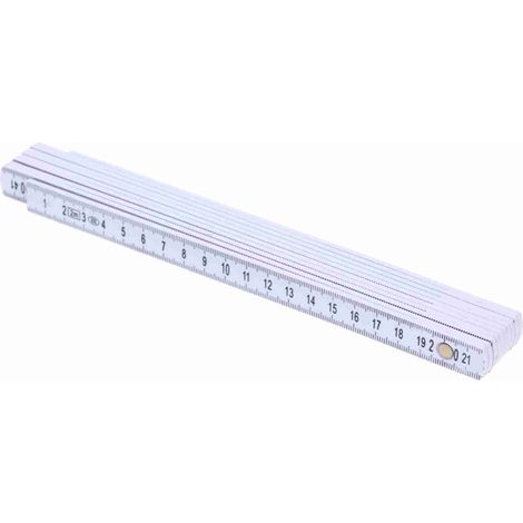 Règle pliante 2M 10 segments repliables 6.6ft multiposition lecture recto-verso pour menuisier bricolage mesure légère compacte (1/2)