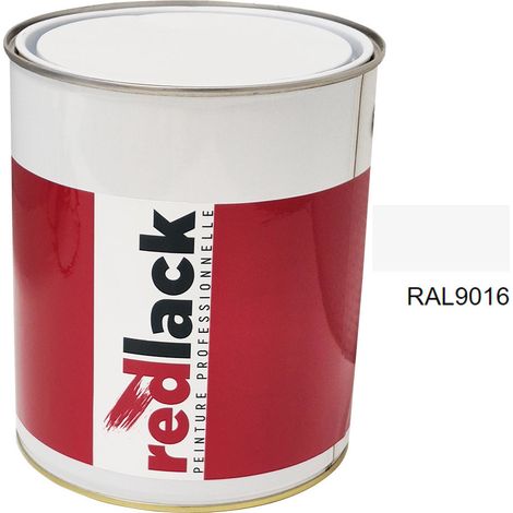 Dose 3L Lack Mehrzweckfarbe – RAL 9016 – Verkehrsweiß – Glanz – für verschiedene Oberflächen – Redlack