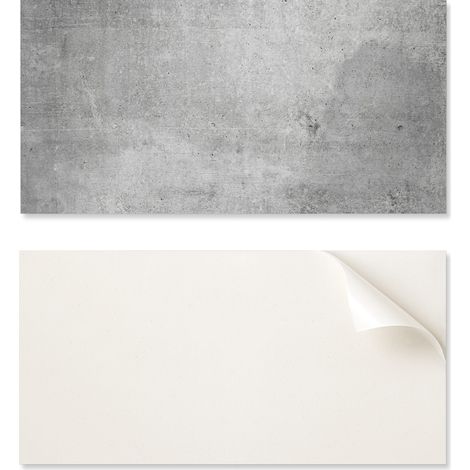 Azulejos de vinilo autoadhesivos para paredes interiores con textura de hormig贸n visto, 10x40x20 cm.