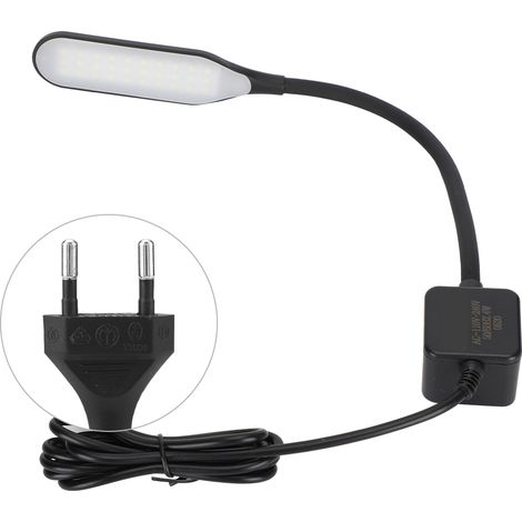 Lampe LED Magnétique 30 LED pour Machine à Coudre, Base Aimantée 110V-240V (Fiche EU Noire) (1/5)
