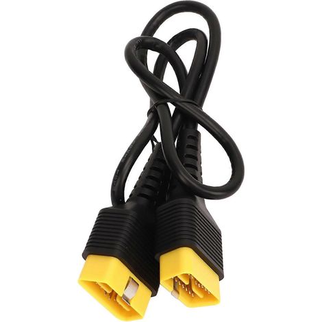 Câble de diagnostic 100 cm, boîtier TPT, câble d'extension mâle-mâle 16 broches, jaune, universel pour véhicule E2U311 (1/5)