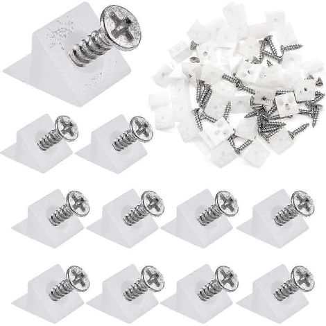 Kit de 80 cales de réparation en plastique pour la stabilisation des tiroirs et des coins de meubles, avec vis.