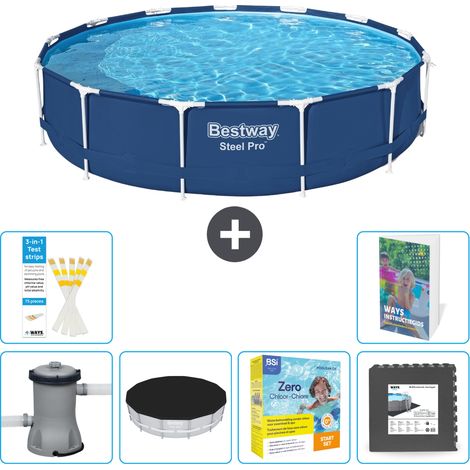 Bestway Piscina Bestway Steel Pro Rotonda - 396x84 cm - 7-pezzi  S259 (1/5)