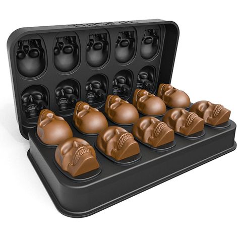 Totenkopf-Eiswürfelform, neue Eismaschine für Whiskytrinker und Kellner (1/5)