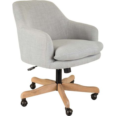 Silla de madera y tapizada con ruedas 60x60x40/93h cm (1/5)