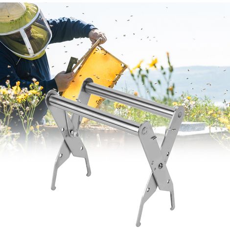 Robuste Edelstahl-Bienenrahmenklemme – Imkerzubehör (1/5)